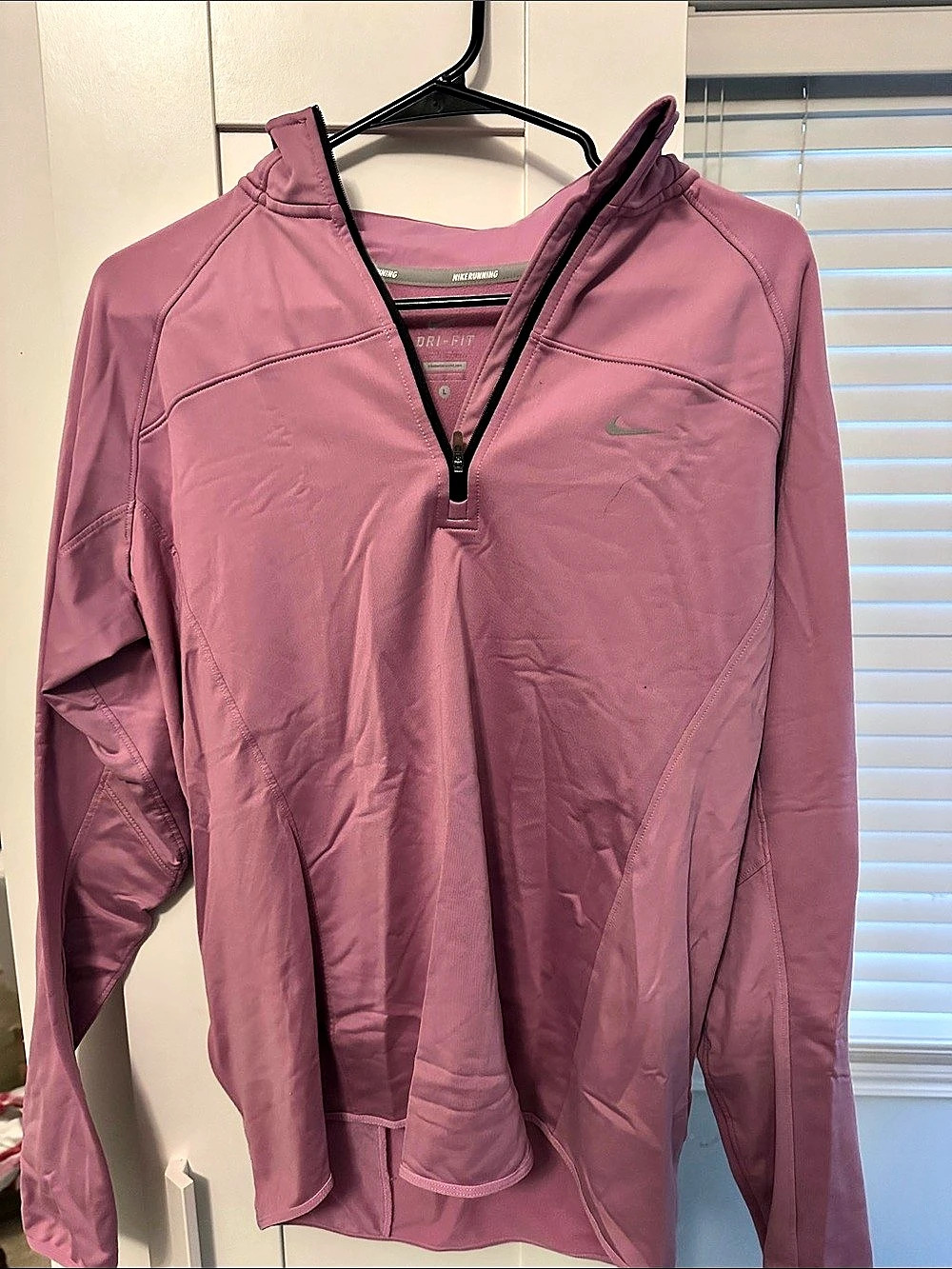 Nike Running Dri-FIT Half-Zip Hoodie Pink Medium